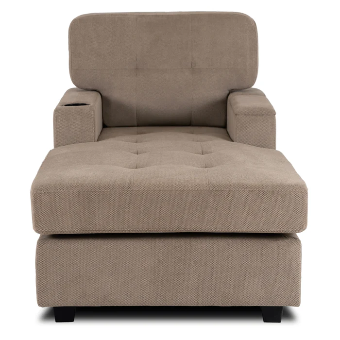 Fotel Wypoczynkowy Sofa NEO Beżowy Tapicerowany Nowoczesny