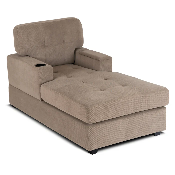 Fotel Wypoczynkowy Sofa NEO Beżowy Tapicerowany Nowoczesny