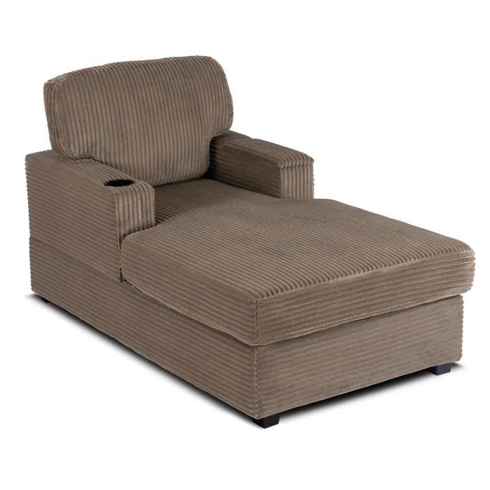 Fotel Wypoczynkowy Sofa NEO Beżowy Sztruksowy Nowoczesny