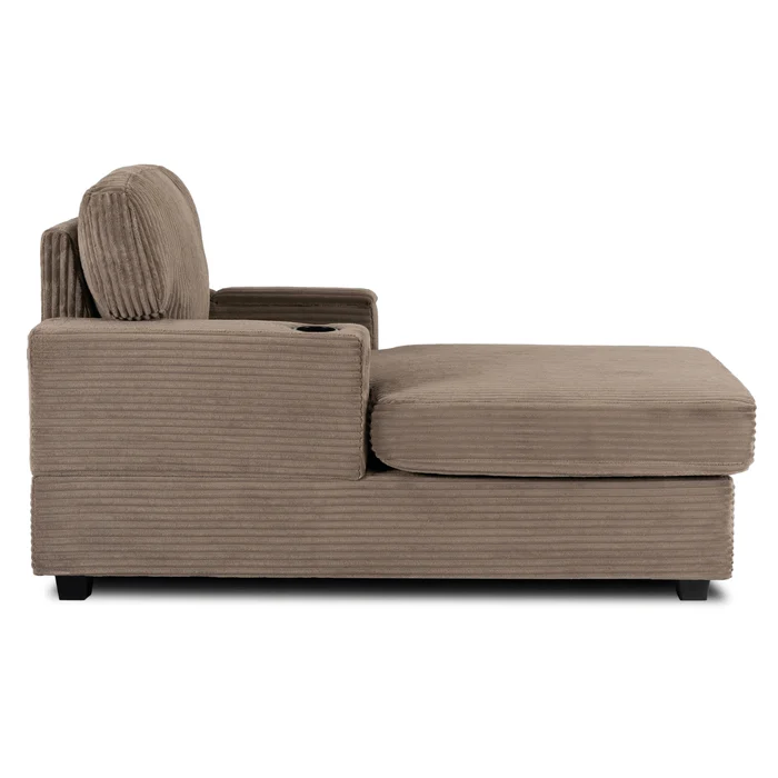 Fotel Wypoczynkowy Sofa NEO Beżowy Sztruksowy Nowoczesny