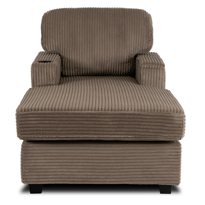 Fotel Wypoczynkowy Sofa NEO Beżowy Sztruksowy Nowoczesny