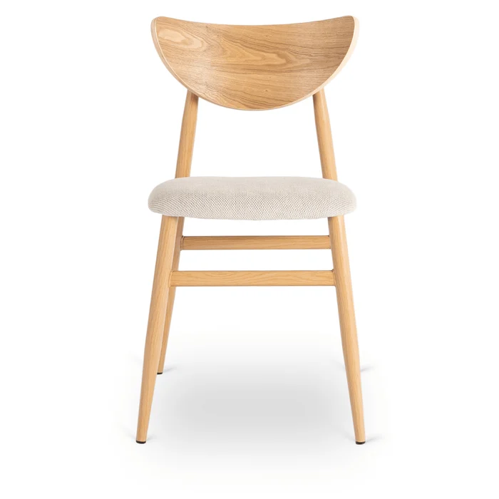 Zestaw Stół Rozkładany Ceramiczny ALICANTE 160-200 cm Czarny/Dąb i 4 Krzesła BRAGA Krem/Dąb