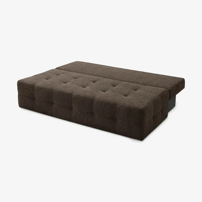 Sofa z Funkcją Spania MORANA Mocca Boucle Nowoczesna