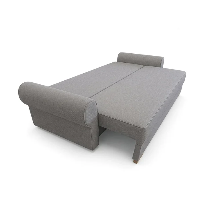 Sofa z Funkcją Spania RELON Szara Nowoczesna