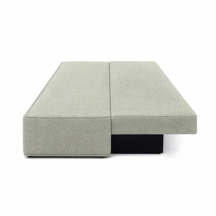Sofa z Funkcją Spania MAVIA Szara Boucle Nowoczesna