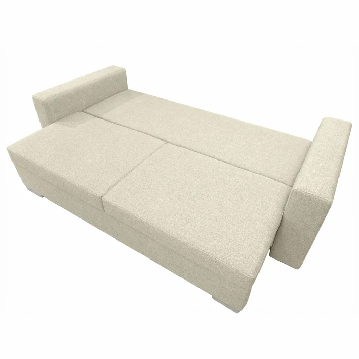 Sofa z Funkcją Spania DRAVOS Kremowa Nowoczesna