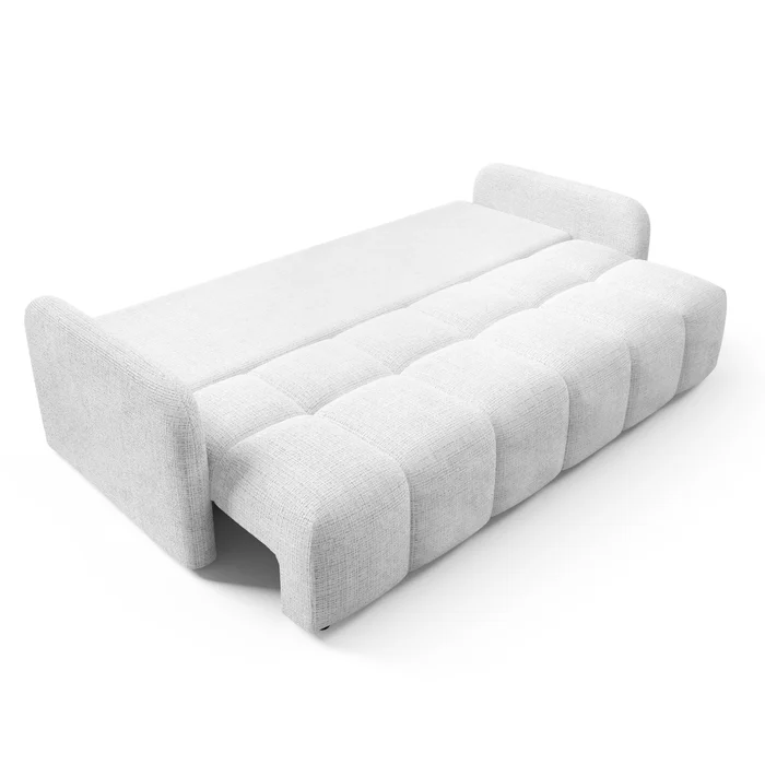 Sofa ZEN Rozkładana Dwuosobowa Szara Szenil Nowoczesna
