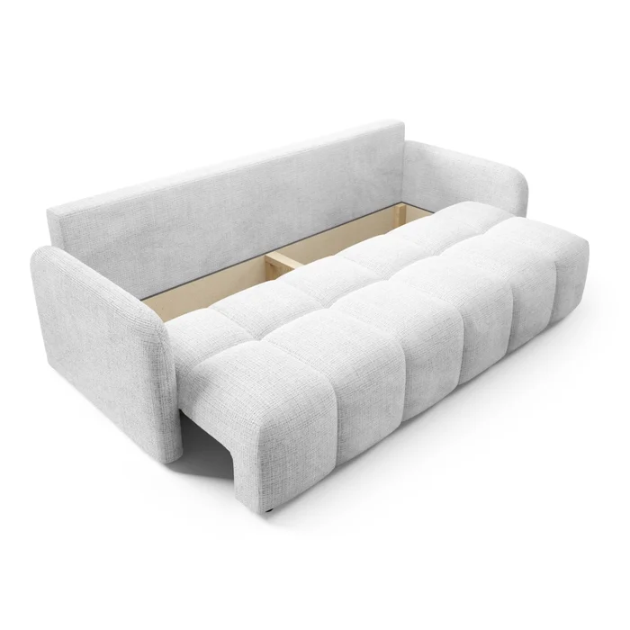Sofa ZEN Rozkładana Dwuosobowa Szara Szenil Nowoczesna