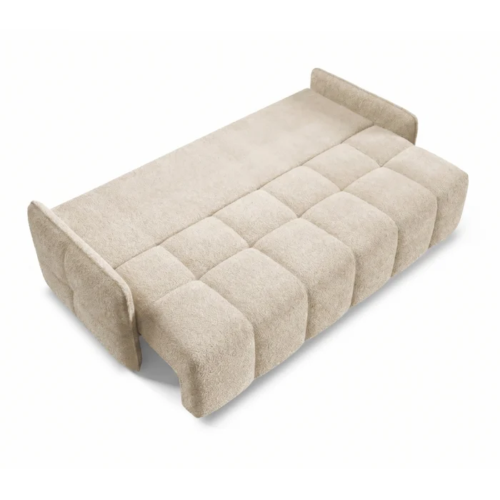 Sofa PURE Rozkładana Dwuosobowa Beżowa Boucle Nowoczesna
