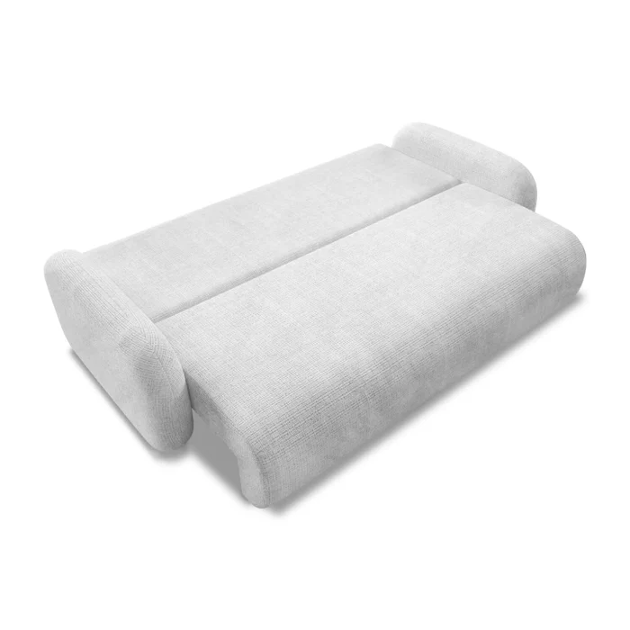 Sofa VIDI Rozkładana Dwuosobowa Szara Szenil Nowoczesna