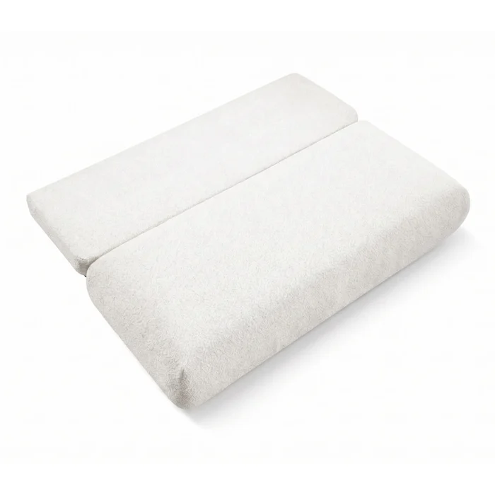 Sofa BASE Rozkładana Dwuosobowa Kremowa Boucle Nowoczesna