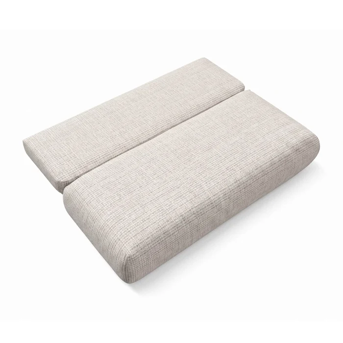 Sofa BASE Rozkładana Dwuosobowa Beżowa Szenil Nowoczesna