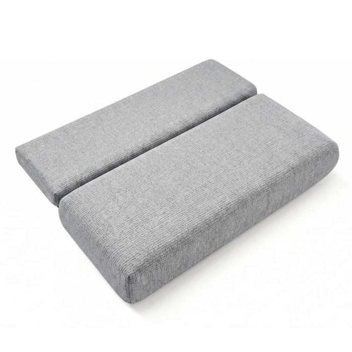 Sofa BASE Rozkładana Dwuosobowa Szara Szenil Nowoczesna