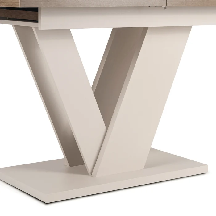 St&oacute;ł Prostokątny Rozkładany CLARK 120-160 cm Orzech/Kaszmir Nowoczesny