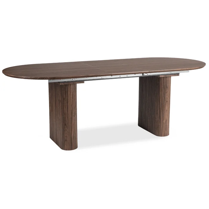 Stół Rozkładany OVAL 180-220 cm Orzech Nowoczesny