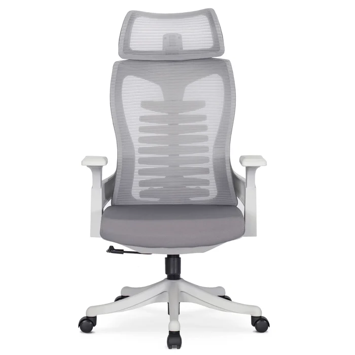 Fotel Biurowy Ergonomiczny Obrotowy CARET 2 Wentylowany Szary Nowoczesny