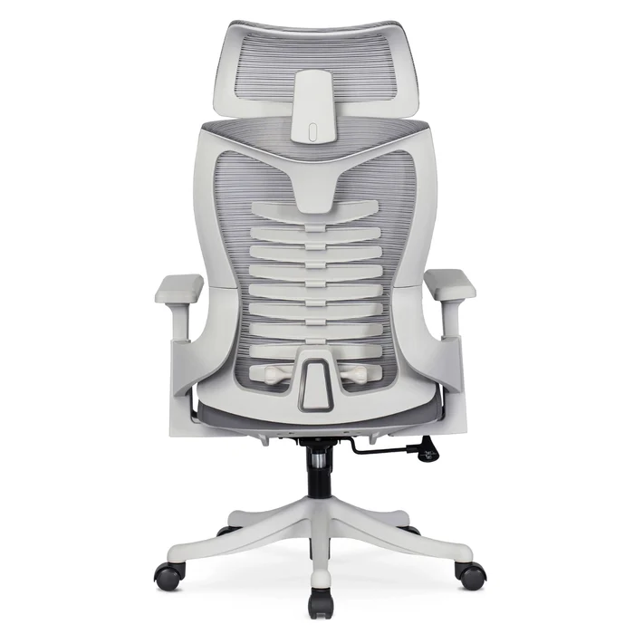 Fotel Biurowy Ergonomiczny Obrotowy CARET 2 Wentylowany Szary Nowoczesny