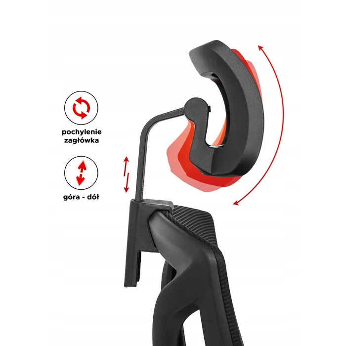 Fotel Biurowy Ergonomiczny Obrotowy WILLY Czarny Nowoczesny