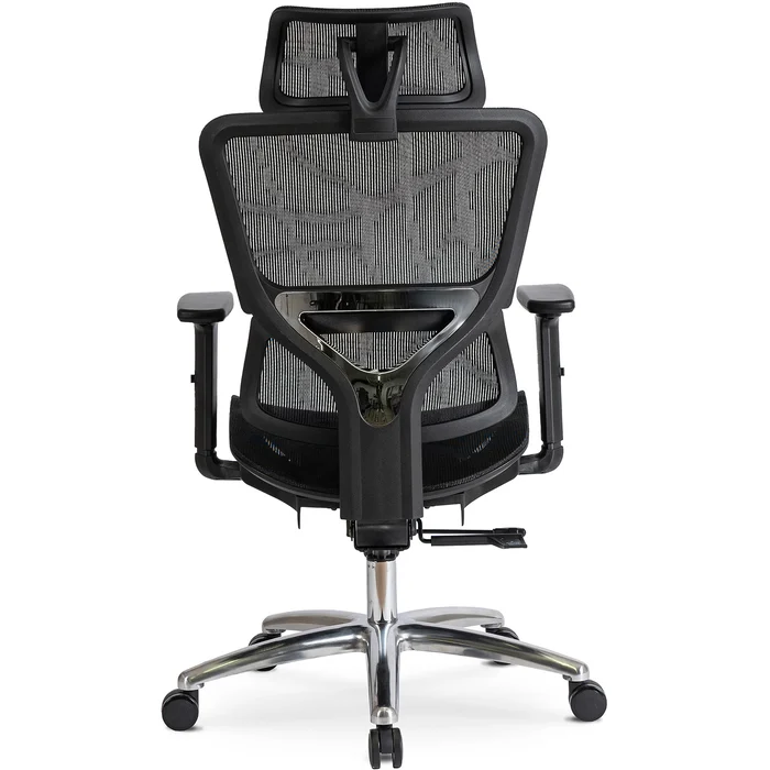 Fotel Biurowy Ergonomiczny Obrotowy ROYAL Czarny Nowoczesny
