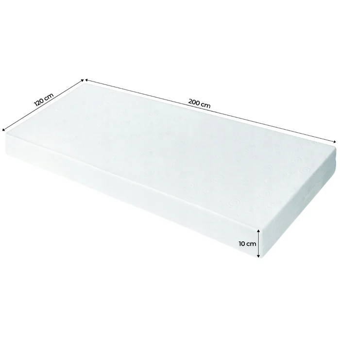 Materac Piankowy Dwuosobowy 120x200 cm Twardy (H3) RELAX