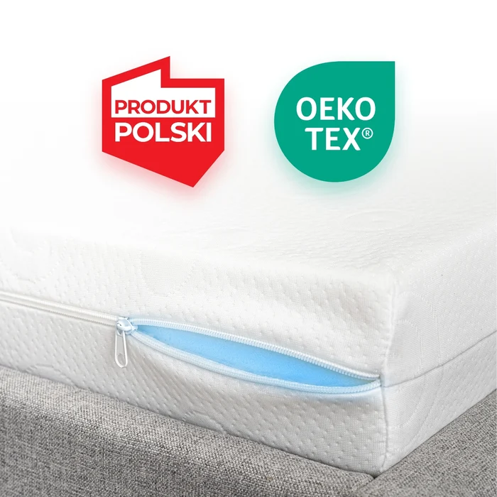 Materac Dwuosobowy 160x200 cm Kieszeniowy Sprężynowy Twardy (H3) LAGUNA 7 STREF