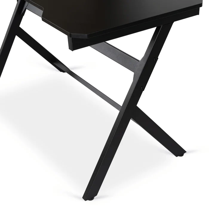 Biurko Gamingowe Dla Gracza BLECK 120 cm Czarne Nowoczesne Loft