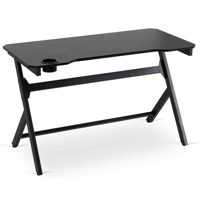 Biurko Gamingowe Dla Gracza BLECK 120 cm Czarne Nowoczesne Loft